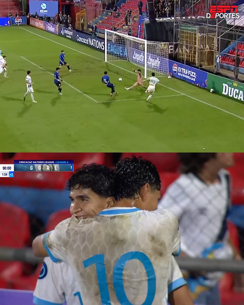 ESPNDeportes's tweet photo. Guatemala golea 6-0 a El Salvador en la Concacaf Nations League.🇬🇹⚽️🔥 https://t.co/3lOACRsVud