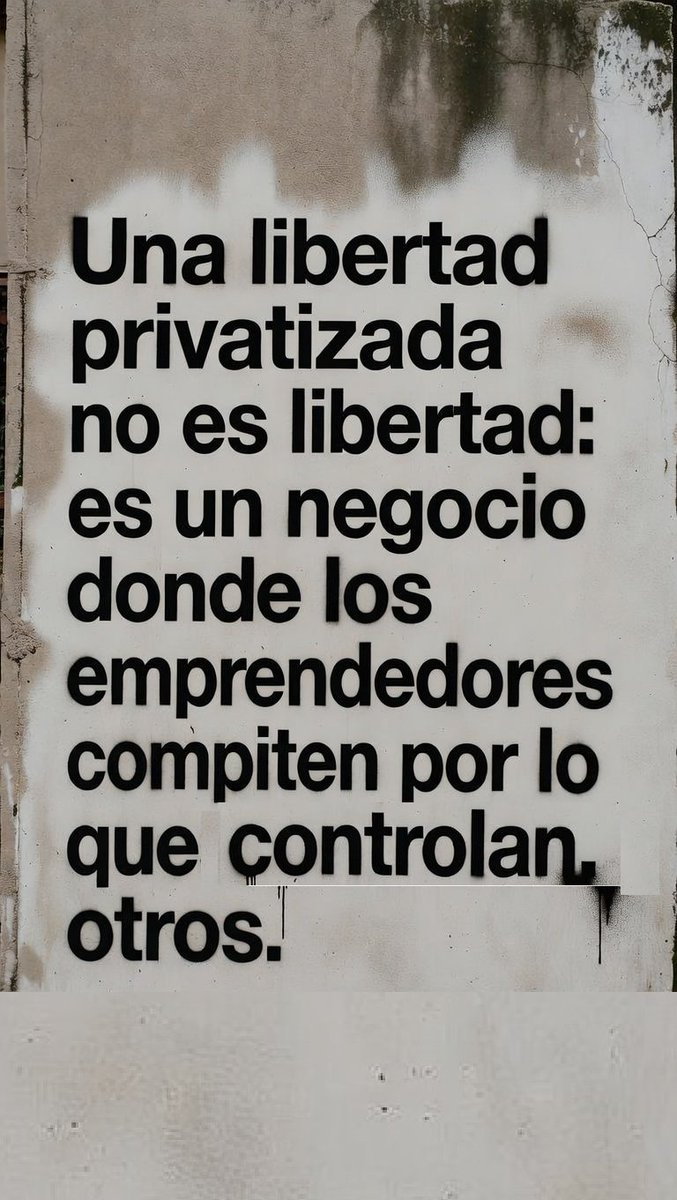 _FMGS_'s tweet photo. Yo digo:

El consejo libertario: «Hay que enseñarles a pescar, no darles pescado».
La realidad:
te venden el curso
la caña
la carnada
el permiso y te alquilan un puesto en un río privatizado y sobreexplotado, para competir con otros emprendedores por los pocos peces que quedan. https://t.co/DYa8zbCXbo