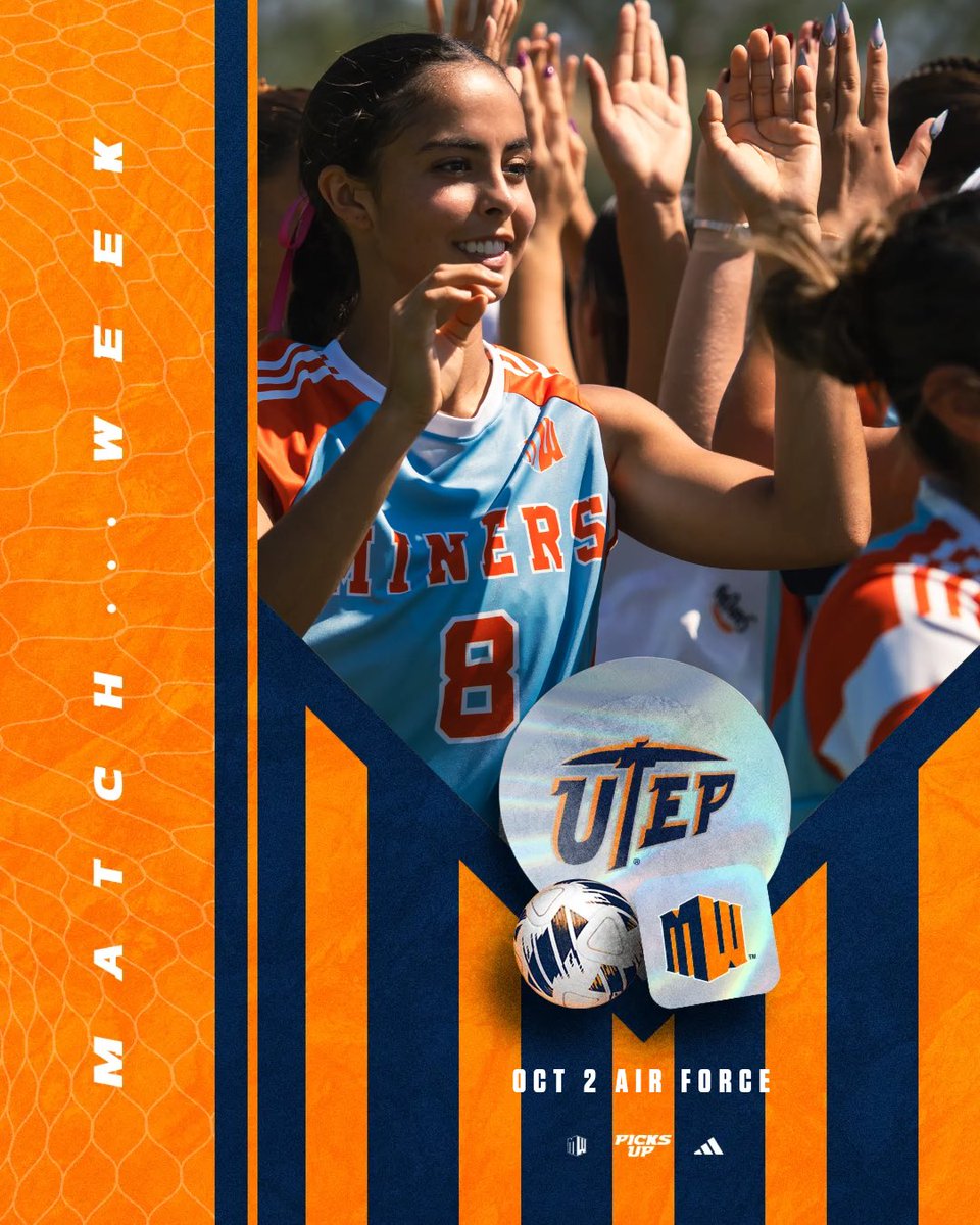 UTEPSoccer's tweet photo. 𝙇𝙤𝙤𝙠𝙞𝙣𝙜 𝙛𝙤𝙧 𝙗𝙖𝙘𝙠-𝙩𝙤-𝙗𝙖𝙘𝙠 𝙡𝙚𝙖𝙜𝙪𝙚 𝙝𝙤𝙢𝙚 𝙬𝙞𝙣𝙨.

⛏️ vs. Air Force, 7 pm MT, Oct 2

✍️ UTEP is unbeaten at home &amp; has its most overall victories in a season since 2019.

#PicksUp https://t.co/ddPoQqdbPU