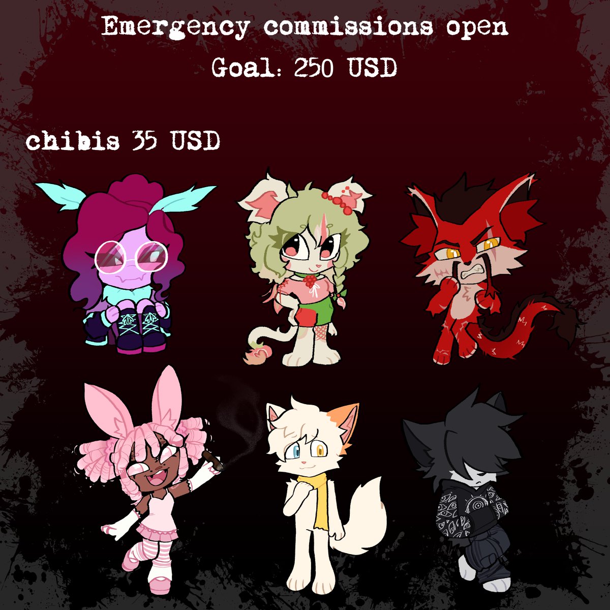 Willowails's tweet photo. Emergency c.0mms open! Need 2️⃣5️⃣0️⃣! Please share this around, everything helps! Thank you in advance. https://t.co/fOvrgOrIFJ