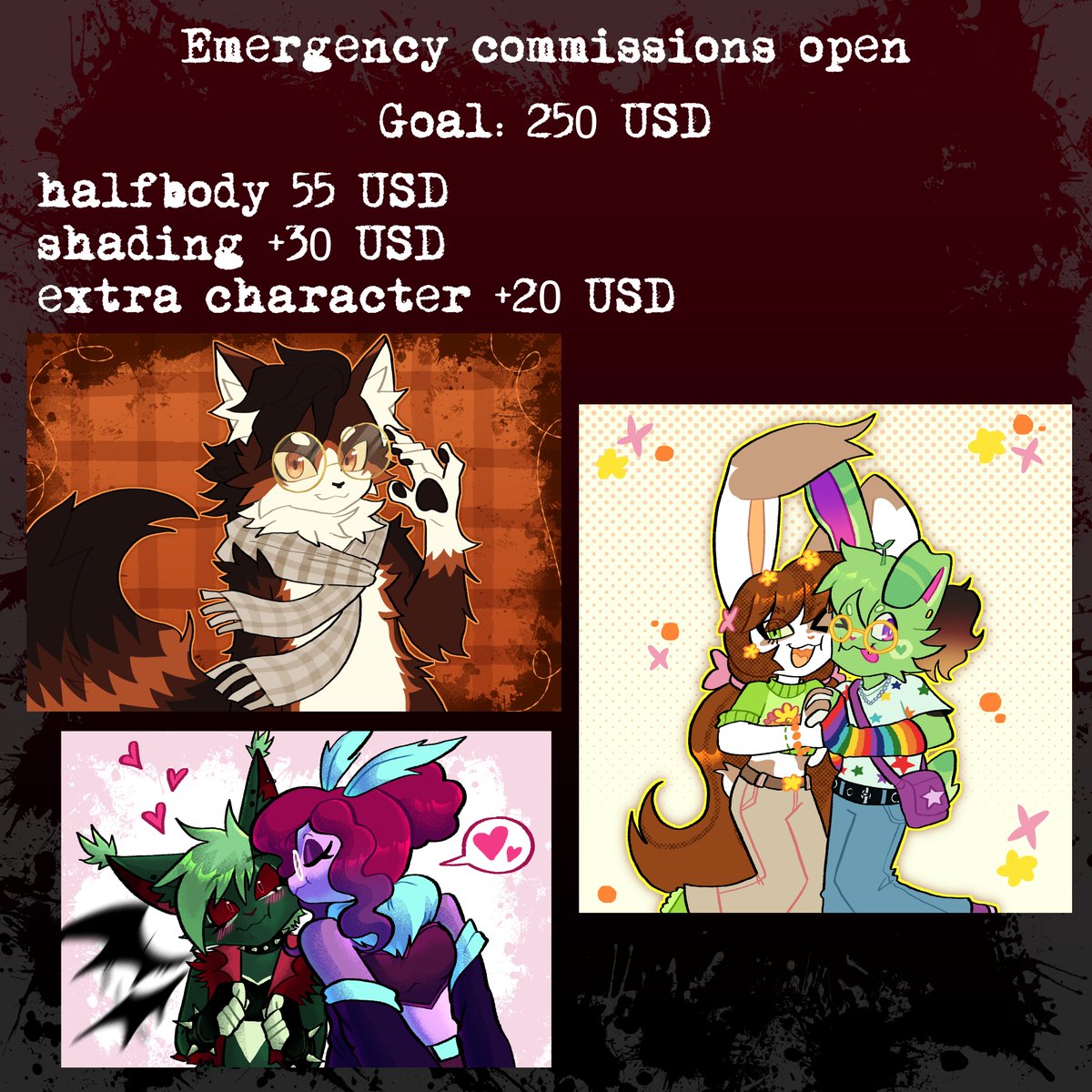 Willowails's tweet photo. Emergency c.0mms open! Need 2️⃣5️⃣0️⃣! Please share this around, everything helps! Thank you in advance. https://t.co/fOvrgOrIFJ