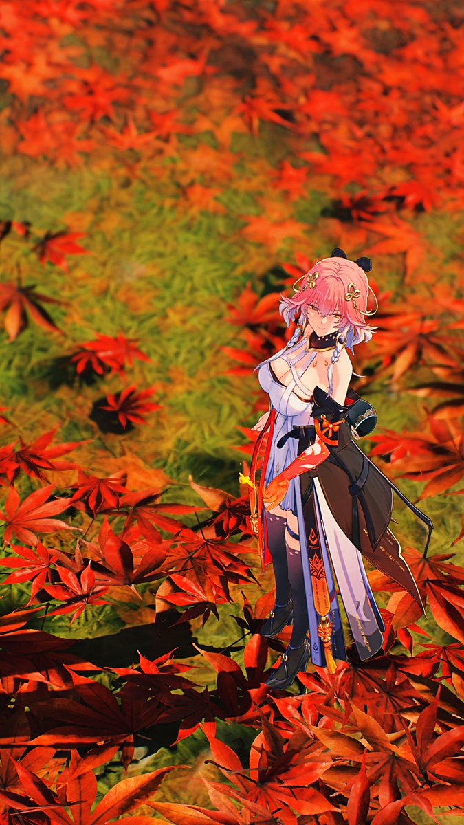 kigi_hati's tweet photo. 朱華に染まる🍁　Scarlet Shading

長離 / Changli
#WutheringWaves #鳴潮写真部 #鳴潮 https://t.co/5R0uPJp0Ia