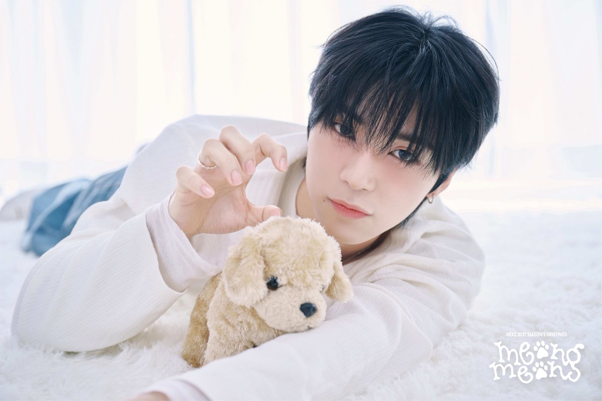 NEXZ_official's tweet photo. NEXZ 2027 Season's Greetings [meong meong!]

#SOGEON
#SEITA
#HYUI

🐶PRE-ORDER
26.10.06 TUE 14:30 - 10.14 WED 23:59 (KST)

#NEXZ
#NEXZ_meong_meong
#2027SEASONSGREETINGS https://t.co/UfpwYv0P0X