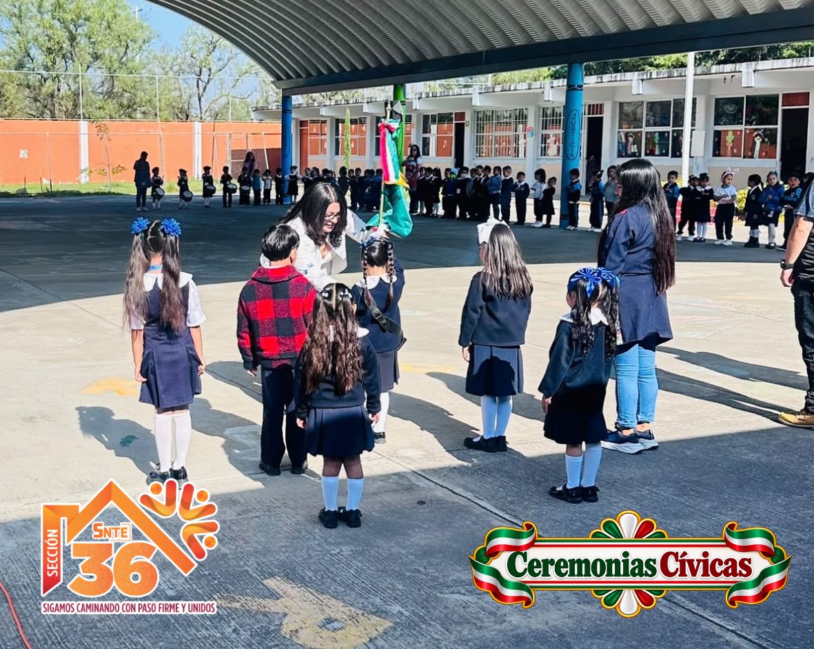 Seccion36Ofic's tweet photo. 🟠 Con la Representación de la Mtra. Mónica Miriam Granillo Velazco, Secretaria General de la Sección 36; Integrantes del Comité Ejecutivo Seccional y Coordinadores Sindicales, acompañaron  las ceremonias cívicas en instituciones de las 6 Regiones Sindicales del Valle de México. https://t.co/lywoZIYVtK