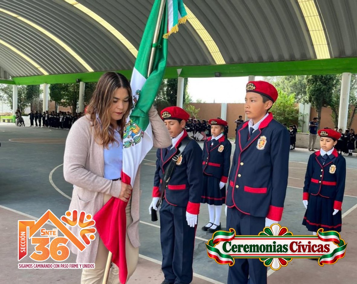 Seccion36Ofic's tweet photo. 🟠 Con la Representación de la Mtra. Mónica Miriam Granillo Velazco, Secretaria General de la Sección 36; Integrantes del Comité Ejecutivo Seccional y Coordinadores Sindicales, acompañaron  las ceremonias cívicas en instituciones de las 6 Regiones Sindicales del Valle de México. https://t.co/lywoZIYVtK