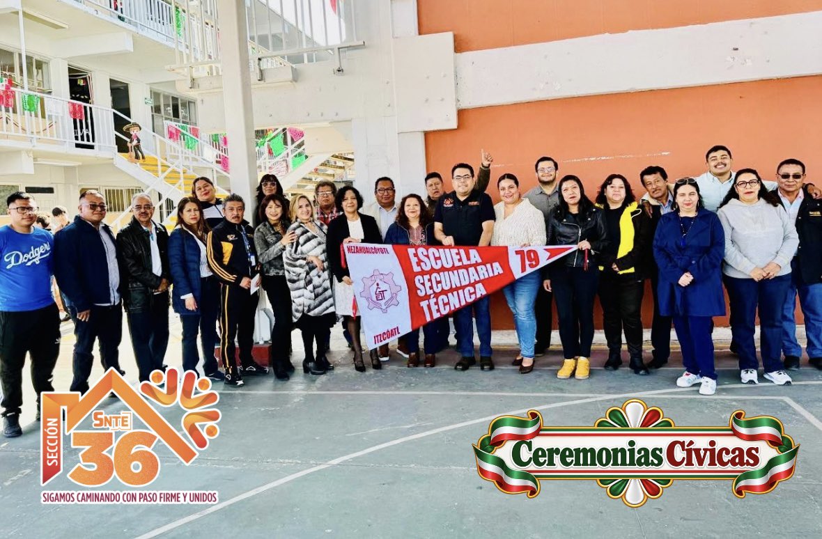 Seccion36Ofic's tweet photo. 🟠 Con la Representación de la Mtra. Mónica Miriam Granillo Velazco, Secretaria General de la Sección 36; Integrantes del Comité Ejecutivo Seccional y Coordinadores Sindicales, acompañaron  las ceremonias cívicas en instituciones de las 6 Regiones Sindicales del Valle de México. https://t.co/lywoZIYVtK