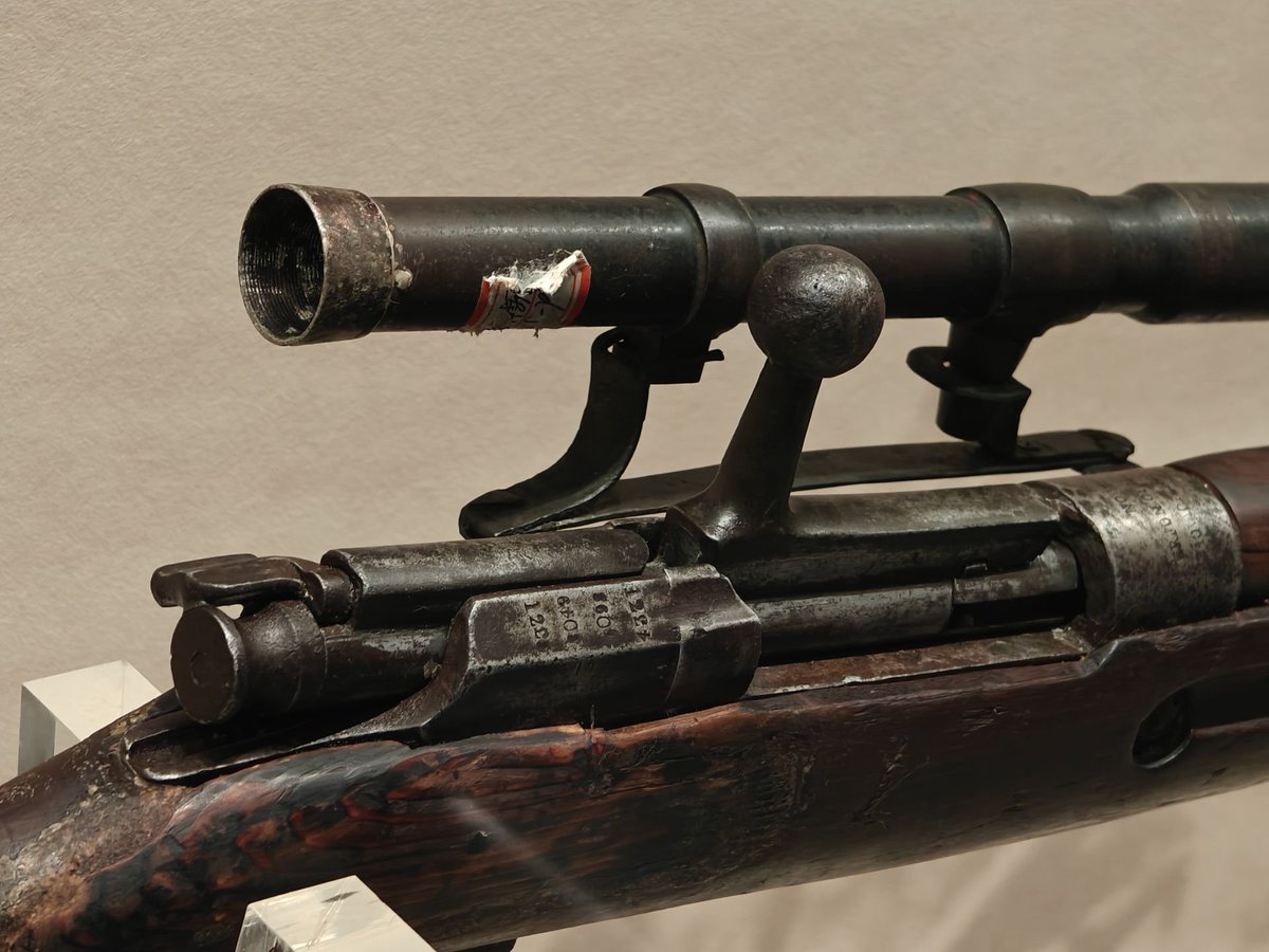 GGG167442's tweet photo. My friend found this weird rifle at the Museum of the War of Resistance in Western Yunnan (Tengchong). Labeled just "Soviet rifle," but it looks totally off. Is this a battlefield-improvised gun? Can anyone tell what parts were cobbled together?
@ForgotWeapons https://t.co/ecDVatpVQz