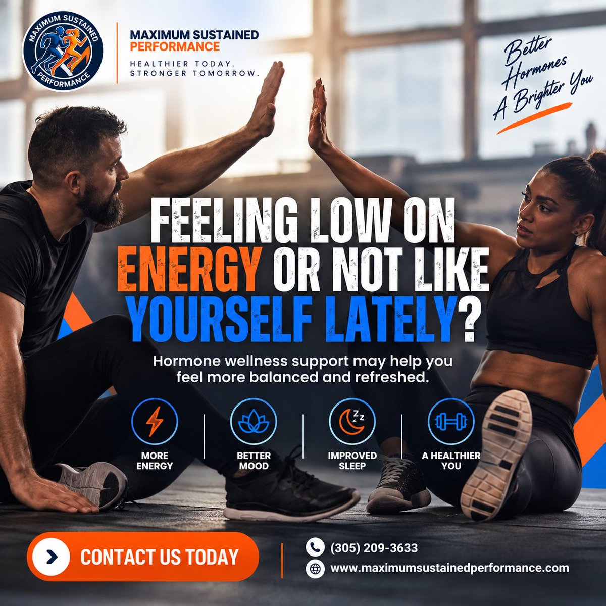 MaximumSus49793's tweet photo. Low energy or not feeling like yourself? ⚡ Your hormones could be part of the picture.

Physician-guided hormone wellness support may help you feel more balanced.

📞 (305) 209-3633
🌐 https://t.co/Q7smFZUtQP

#HormoneHealth #Wellness https://t.co/M0YaidELIf