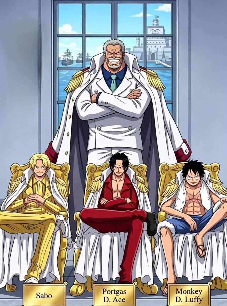 belikegift6's tweet photo. Garp dreamed of that, yet his grandsons chose to become pirates instead 😁🏴‍☠️ https://t.co/goiqbDqCJR