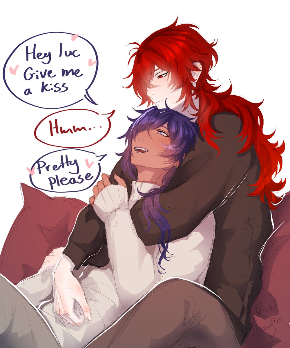 UlnaLonogus's tweet photo. ❄️: Hey Luc give me a kiss~
🔥: Hmm...
❄️: Pretty please.

#luckae https://t.co/Tg9B9rm0HI