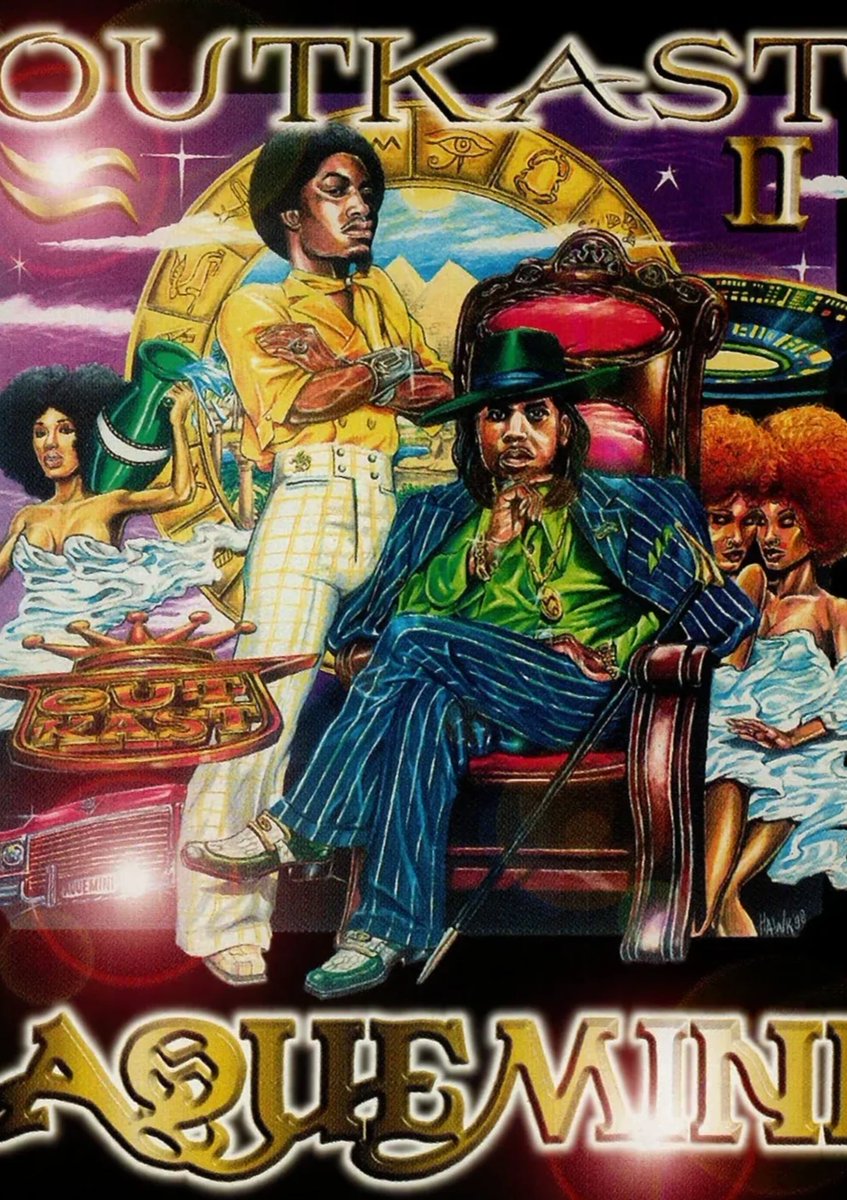 Kurrco's tweet photo. 28 years ago today, OutKast released their third studio album, ‘Aquemini’ ♒️♊️ https://t.co/5SjyEio348