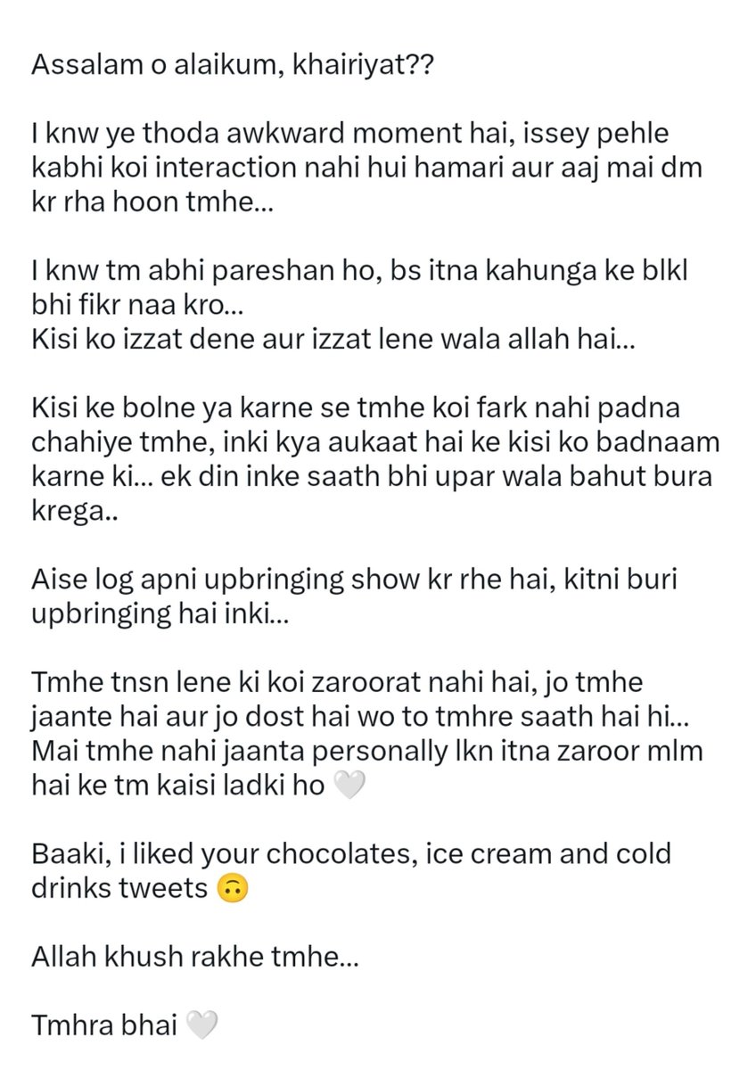 RoseQtie_'s tweet photo. Imagine waking up in the morning and receiving a message like this from a stranger.!

But we're not strangers anymore bhai🫂 https://t.co/01mNhXlPJ1