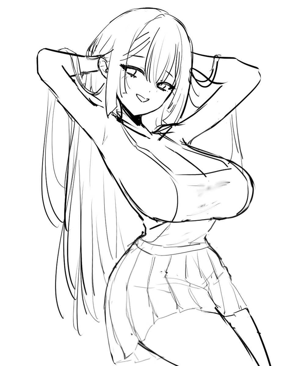 HomHom_Q's tweet photo. Doodle : Is this enough to make your heart race already? ♡💕
#characterdesign #sketch #originalcharacter #animedrawing #OCㅤㅤ https://t.co/wJxT3hM0me
