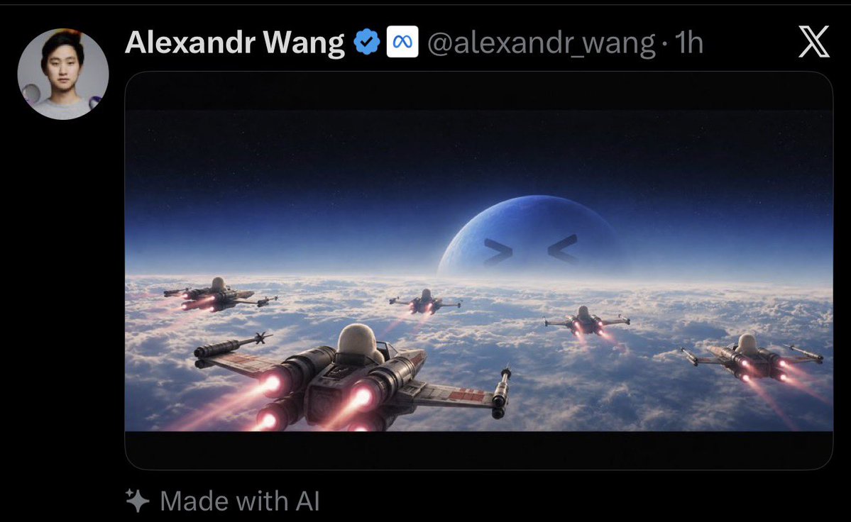 masttradez's tweet photo. hi @elonmusk @X when are we changing “Made with AI” to made with “SI” ? https://t.co/MUEFiBWozH