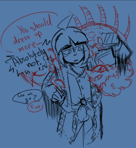 PrincesStarShop's tweet photo. Ah yes, she has a demon companion who has a bit of a vested interest in getting rid of other demons. They're stuck with each other, but they make it work.
Simon belongs to missyzero on tumblr! https://t.co/JpfBfcoEux