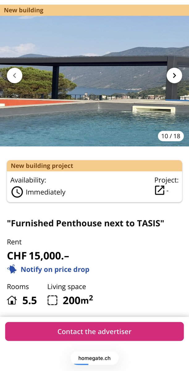 ClaudioOchoaH's tweet photo. Amílcar ya desalojó el departamento en Suiza.

A menos de una semana de que @IrvingPineda lo encontró en Lugano, la propiedad aparece disponible por 15 mil francos, algo así como 324 mil pesos al mes. 

Más, mañana en Latinus Diario.

Aquí el link. https://t.co/x8I1XwcIgM https://t.co/zSjCWXBgun