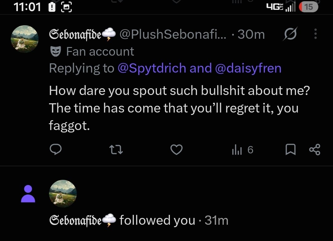Spytdrich's tweet photo. Youre an obsessed homosexual cyberstalker and obese scammer. Go away https://t.co/humYNSOvwi