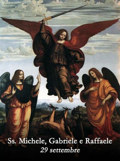 84Alexino's tweet photo. I Santi Arcangeli #Michele, #Gabriele e #Raffaele, servitori di Dio nella Sacra Scrittura, sono messaggeri e custodi della sua volontà: Michele difende il bene, Gabriele annuncia la salvezza, Raffaele accompagna e guarisce. Testimoni della fede e della speranza. #Arcangeli #Fede https://t.co/pAdmqH6u5t