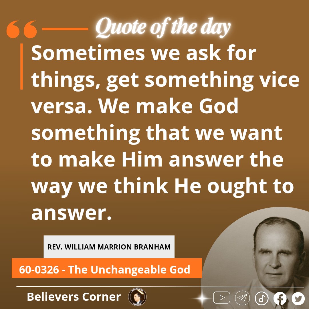 B_corner23's tweet photo. Daily inspiration from William Marrion Branham https://t.co/HRMDBGX8dN