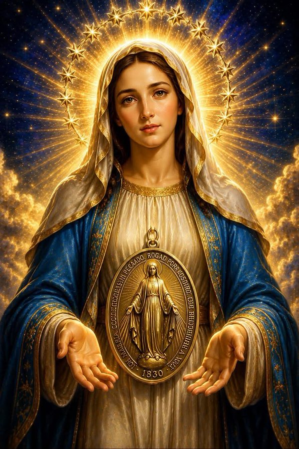 justchinonye's tweet photo. Our lady of miraculous Medal, pray for us https://t.co/QCL9GwlQdm
