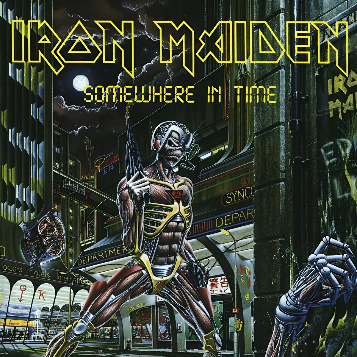 ThisDayInMETAL's tweet photo. On This Day in Metal September 29, 1986

Iron Maiden released the legendary album “Somewhere In Time”

Featuring classics like “Wasted Years,” “Stranger In A Strange Land,” “Heaven Can Wait” and “Caught Somewhere In Time,” the album showcased Maiden pushing their sound forward with the addition of guitar synthesizers.

A true 1980s metal masterpiece!

#IronMaiden #SomewhereInTime #ThisDayInMetal #HeavyMetal #Metal.