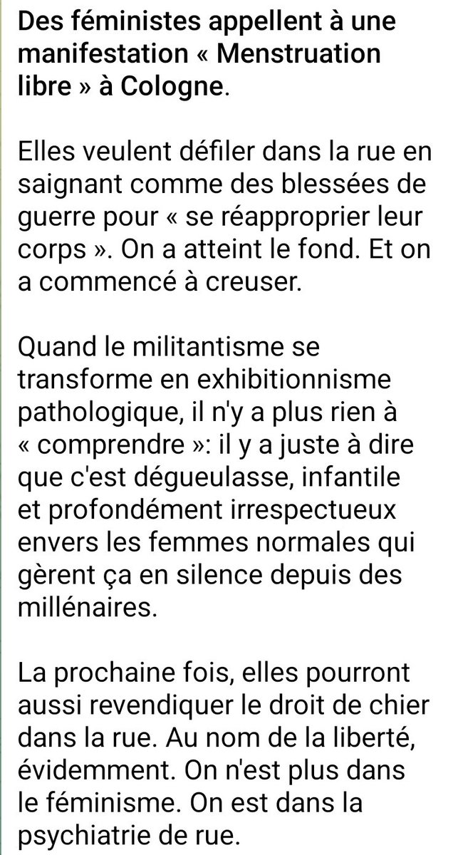 poutaine's tweet photo. Comment dire, je déteste ces féministes en carton. Mais vous le Savez tous 😁😁
Des foldingues ! https://t.co/xUCdRbvlJg
