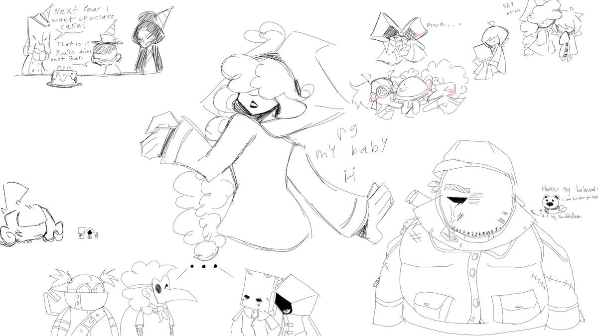 OrbishED's tweet photo. ALL THE DRAWINGS FROM THE LITTLE NIGHTMARES MAGMA!!! Thank you and see you next time!!!!! :]]] https://t.co/nFgnlx1Xd7