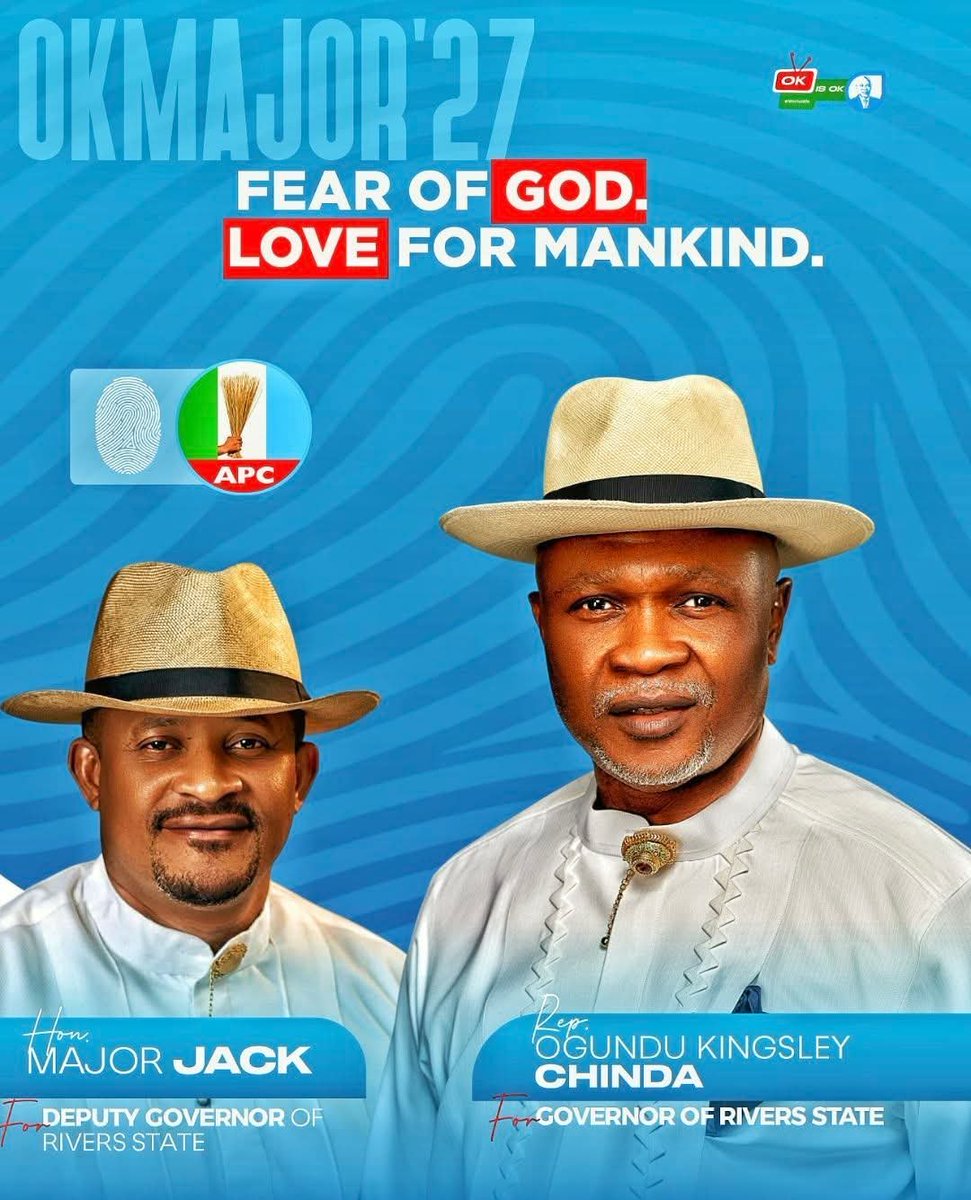 _AkporChief's tweet photo. The leadership that will restore Rivers State to it's garden city status.

OK will do MAJOR things in Rivers State!!

#IWinYouWin https://t.co/j0TLlcIvf7