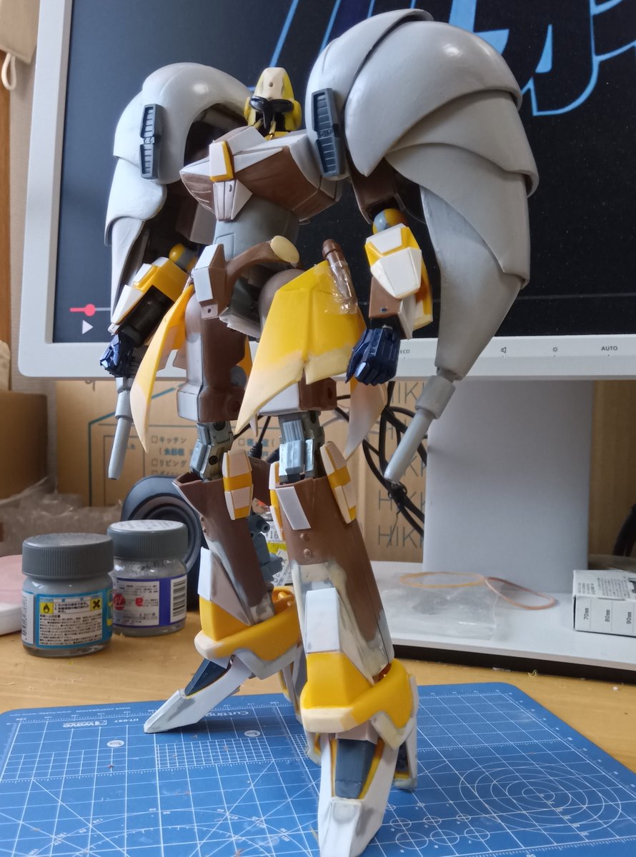 fss00kog00led's tweet photo. エルガイムが盛り上がってるうちに、燃料投下しときます

#旧キット製作途中が見たい
#重戦機エルガイム
#オージェ https://t.co/85ma29rv9y