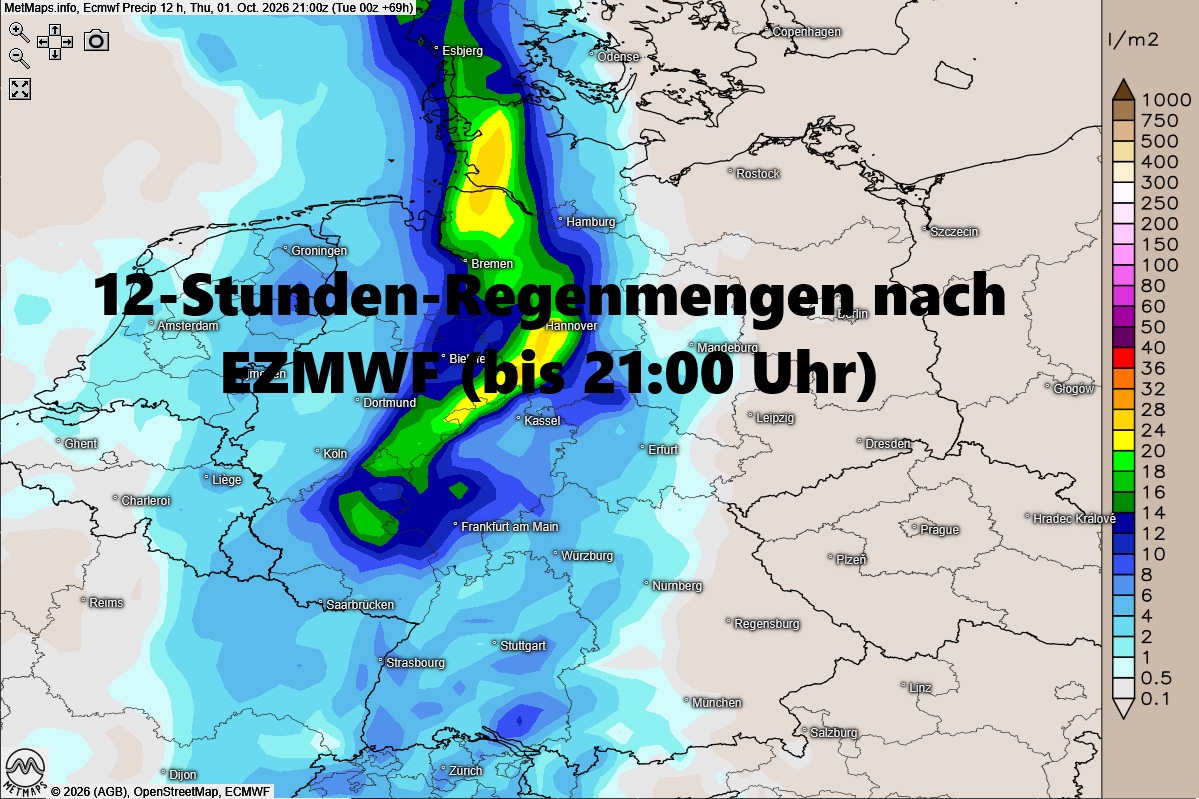 DonnerwetterDe's tweet photo. +++🌧️ Größere Modelluneinigkeiten bei der Kaltfront am Donnerstag! 🌩️+++

𝗪𝗶𝗲 𝘃𝗶𝗲𝗹 𝗥𝗲𝗴𝗲𝗻 𝗯𝗿𝗶𝗻𝗴𝘁 𝘂𝗻𝘀 𝗱𝗶𝗲 𝗞𝗮𝗹𝘁𝗳𝗿𝗼𝗻𝘁 𝗮𝗺 𝗗𝗼𝗻𝗻𝗲𝗿𝘀𝘁𝗮𝗴 𝘄𝗶𝗿𝗸𝗹𝗶𝗰𝗵?

Wer einen Blick auf die aktuellen Berechnungen der Wettermodelle wirft, sieht deutliche Unterschiede – sowohl bei den Regenmengen als auch bei den genauen Schwerpunkten:

𝙂𝙁𝙎 (𝙐𝙎-𝙈𝙤𝙙𝙚𝙡𝙡): Verlagert den kräftigsten Niederschlag am weitesten nach Westen. Besonders im Nordwesten sowie über NRW bis ins Saarland rechnet GFS mit größeren Regenmengen von lokal über 40 bis 50 l/m².

𝙄𝘾𝙊𝙉 (𝘿𝙀-𝙈𝙤𝙙𝙚𝙡𝙡): Sieht den Regenschwerpunkt weiter östlich über der Mitte Deutschlands – zwischen Hannover, Kassel und der zentralen Mitte sind kräftige Regengüsse mit stellenweise 40 bis 50 l/m² im Modelllauf.

𝙀𝘾𝙈𝙒𝙁 (𝙀𝙪𝙧𝙤𝙥𝙖̈𝙞𝙨𝙘𝙝𝙚𝙨 𝙈𝙤𝙙𝙚𝙡𝙡): Rechnet die Kaltfront insgesamt moderater und breitgezogener. Ein flächiges Band bringt zwar verbreitet Regen (ca. 15 bis 30 l/m² von der Nordsee bis nach Hessen), stärkere Extremspitzen bleiben hier jedoch aus.

Also: Dass es nass wird, ist sicher – wo genau die heftigsten Regengüsse niedergehen, bleibt bis kurz vor Eintreffen der Front spannend! 📊👀

Wir beobachten die weitere Entwicklung natürlich weiterhin genau für Euch!

Karteninfoℹ️

🌧𝟭𝟮-𝙎𝙩𝙪𝙣𝙙𝙚𝙣-𝙍𝙚𝙜𝙚𝙣𝙢𝙚𝙣𝙜𝙚𝙣 (𝟬𝟵:𝟬𝟬 - 𝟮𝟭:𝟬𝟬 𝙐𝙝𝙧) 𝟯𝟬.𝟬𝟵.𝟮𝟬𝟮𝟲 𝙣𝙖𝙘𝙝 𝙂𝙁𝙎, 𝙄𝘾𝙊𝙉, 𝙀𝙕𝙈𝙒𝙁🌧

Mehr auf www. https://t.co/3tgS5hrj3c

#Wetter #Kaltfront #Regen #Wettermodelle #GFS #ICON #ECMWF #Donnerwetter #Wettervorhersage #Herbstwetter