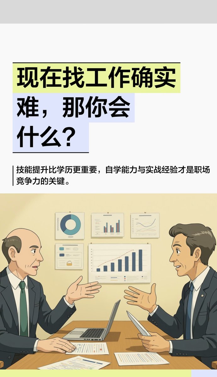 Jayhh4479's tweet photo. 都说现在找工作难，那你会什么？烂大街的技能吗？ https://t.co/0zI3glD189