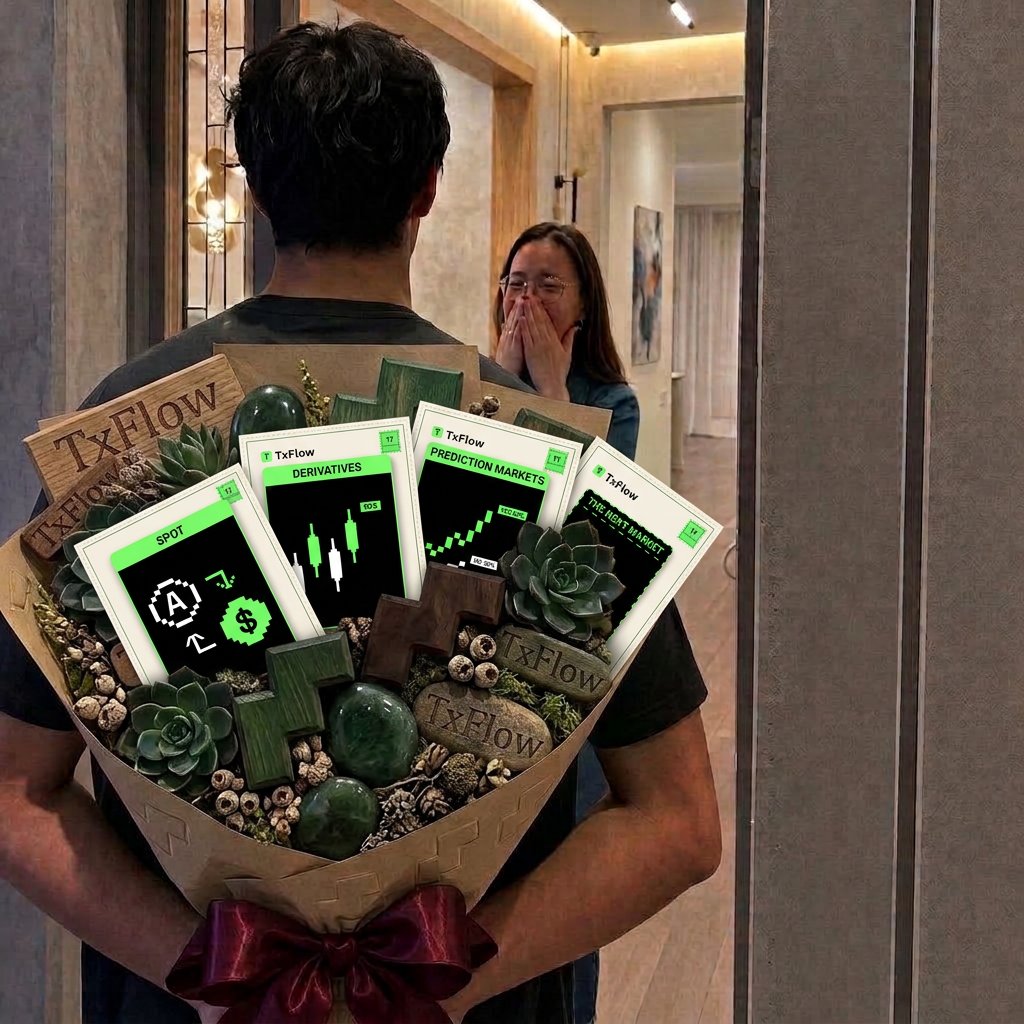 Sajjad_m_97's tweet photo. When they say, "Get me a gift that has it all!" 
The best gift you can give them is introducing them to TxFlow! 😉
Because it’s got everything from spot trading and derivatives to prediction markets, and anything else you can imagine all in one place!
@TxFlow_L1
#TxFlow https://t.co/2nQbDlJcai