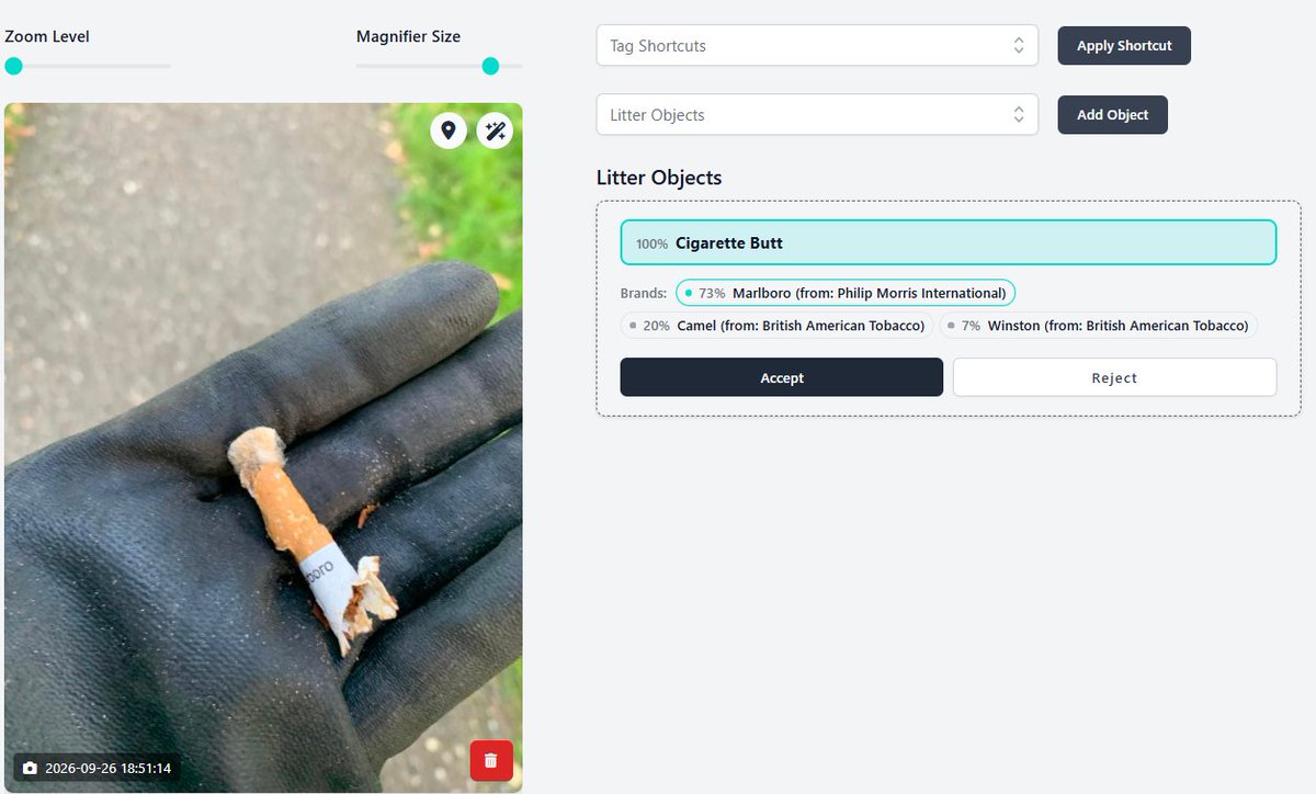 LitterApp_NET's tweet photo. Now live: LitterBot.
We are working on the litterbot again,
So as of today, if you upload a photo, you can still use your own preferred way of tagging the litter, but you can also use the suggestions of LitterBot,
Or select a better option first and the accept those.
Nice!!! https://t.co/a9yPWVQgum