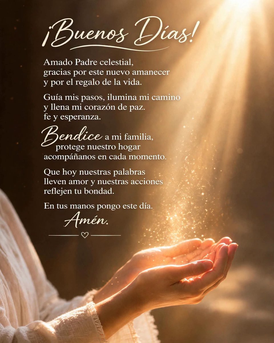 Myvergara's tweet photo. Buenos dΓas πππ
Feliz y bendecido martes!
#29Sept #CaminandoConDios
#DiosEsAmor #DiosEsFiel #DiosEsMiFortaleza https://t.co/6MbnHFEn0z