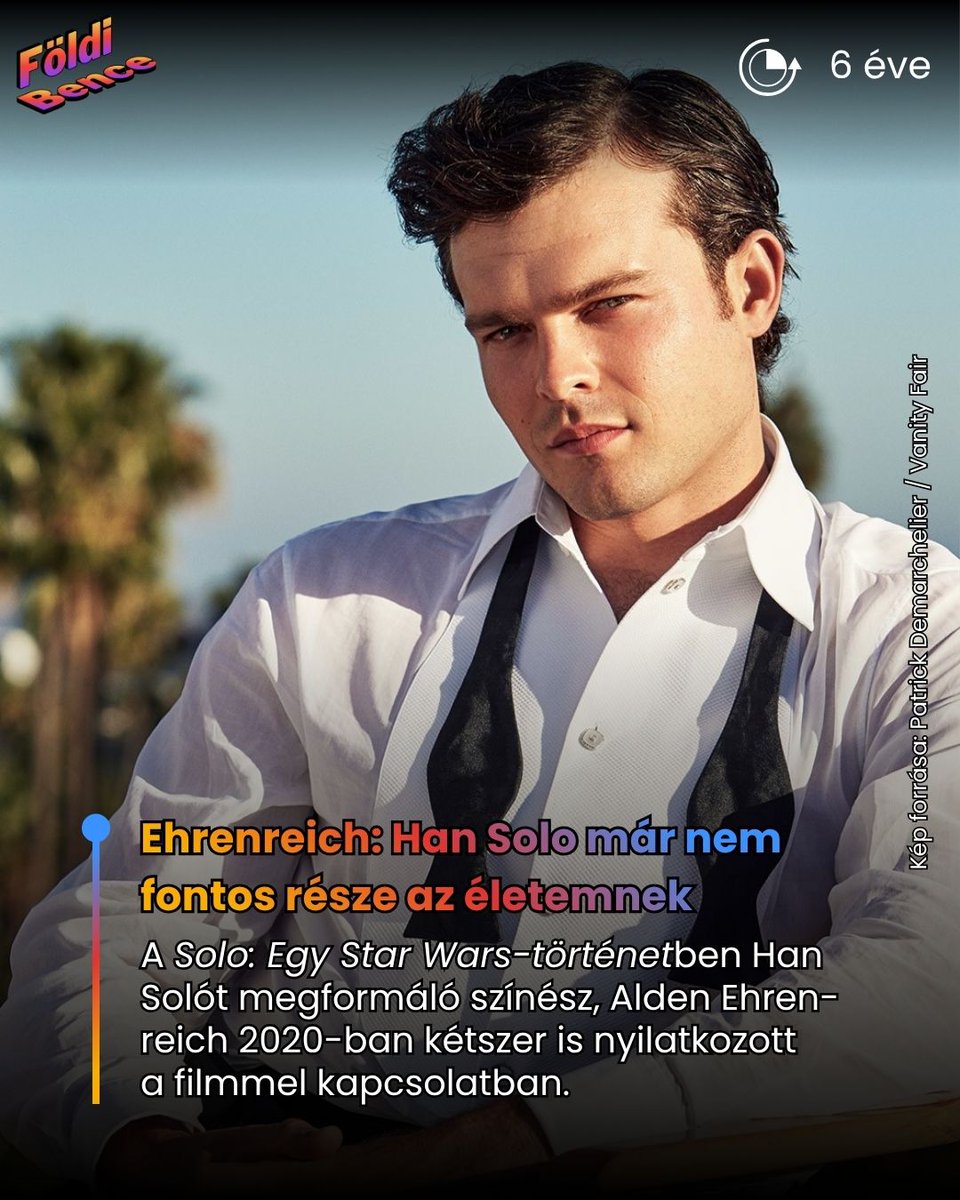 BenFoldi's tweet photo. Ehrenreich szerint furcsa volt a film fogadtatása.
RÉSZLETEK: https://t.co/SuS1o1HYon
#AldenEhrenreich #SoloEgyStarWarsTörténet #StarWars #MakeSolo2Happen #SoloAStarWarsStory #Ziro_hu https://t.co/XixT798K2h