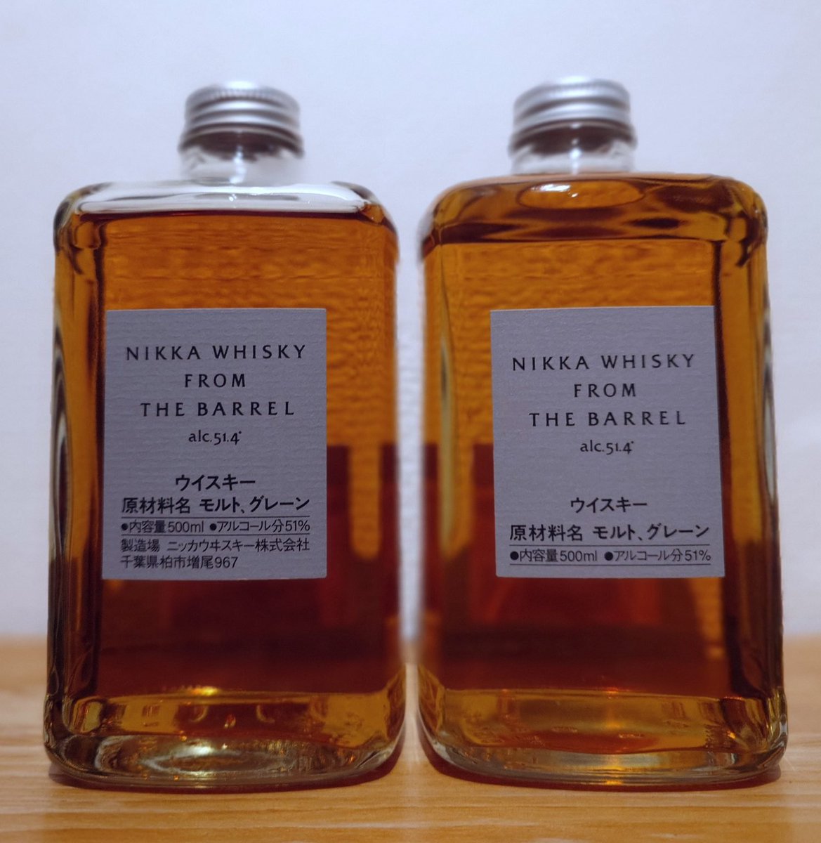whiskyjp's tweet photo. お疲れ様です。ブログ更新しました📝

「【新旧飲み比べ】普通に買えるようになったフロムザバレル、実は味が変わってた件」

https://t.co/ekGiDgC3TZ

今月に入って突然ECサイトや店頭などで普通に買えるようになってきたFTB。

実は…中身変わってました…🙉

今回は同時開栓で新旧比較しました🧑🏻‍⚖️ https://t.co/jHOC01qyb7