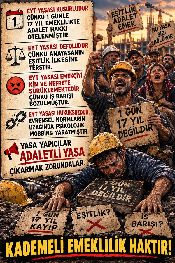rakin_0637's tweet photo. @recepuygun1 @EmadDernegi Reform geleceği adaletle kurmaktır. 1999 ve 2008 düzenlemelerinin bıraktığı kırgınlığı giderecek tek yol kademeli emekliliktir.
@EmadDernegi
#KademeliEmeklilik
👇👇👇 👇👇👇
#KademeYasalaşsın https://t.co/QybAUnXOgN