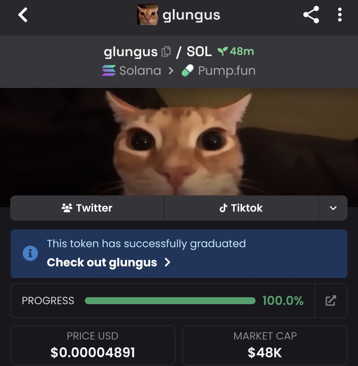 C22ole's tweet photo. 2x up on $glungus

Bd9thw3PAeyHeBGSi4R1ARBuptpG5rM4fhB8BRWJkq1e https://t.co/OvvxLNif8W