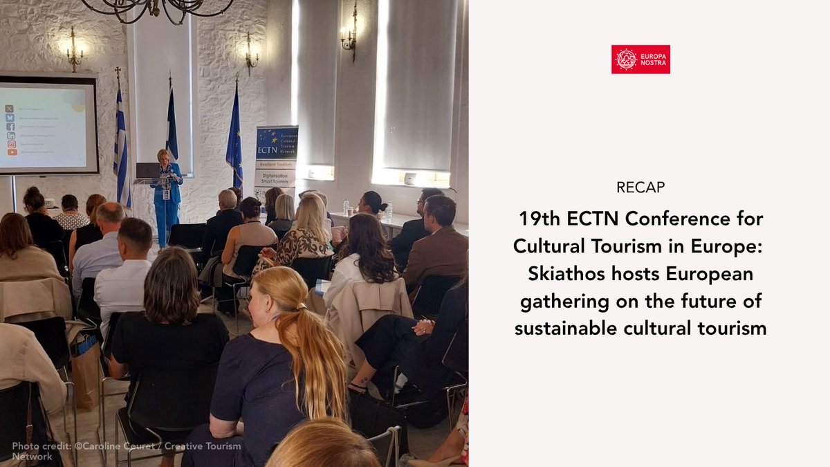 europanostra's tweet photo. 🌍 From 23–26 September, Skiathos hosted the 19th ECTN Conference for Cultural Tourism in Europe, bringing together stakeholders from across Europe to explore the future of sustainable cultural tourism.

More on the event here 👇

https://t.co/x5XyFioyW7... https://t.co/8fzcs2vBtr