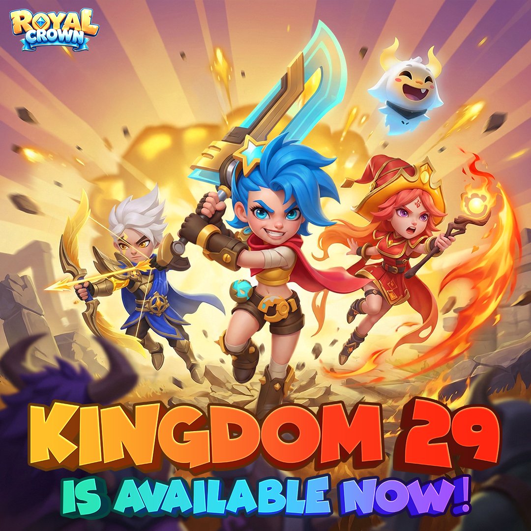 royalcrown47's tweet photo. 🎉 Kingdom 29 Server Is Coming Soon! 🎉

Dear Lord,
A brand-new battlefield is about to open! ⚔️
The *K29 Server* will be available soon, bringing a fresh start where every Lord begins their journey on equal footing.

📅 Server Opens
October 8th, 2026 (UTC) at 01:00

#RoyalCrown https://t.co/gLRi4jjBXr