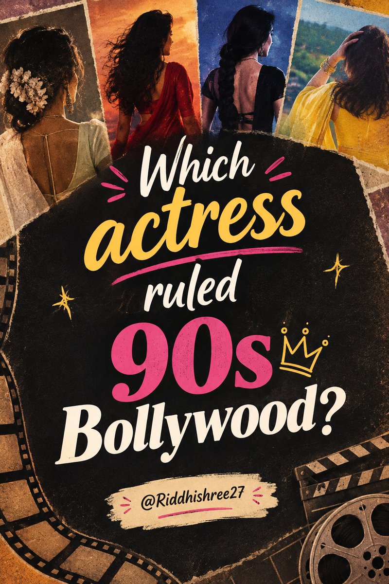 Riddhishree27's tweet photo. Which actress ruled 90s Bollywood? https://t.co/mFBKs7s2uO