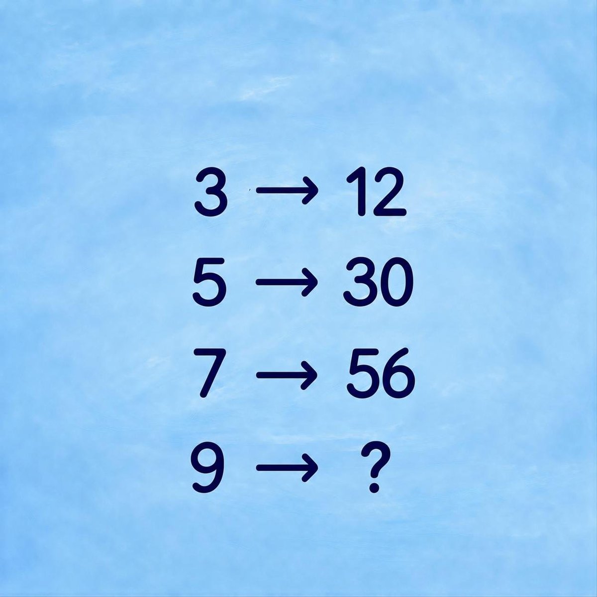 farman4x's tweet photo. Don’t guess. Can you find the pattern? 

What comes after 56? https://t.co/1cGVCfjqnF