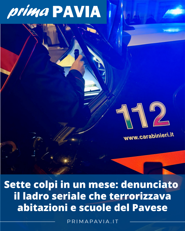 PrimaPavia's tweet photo. LEGGI QUI: https://t.co/QTz1VmbGDl
#Furti #LadroSeriale #Carabinieri #Cronaca #Pavese #Denuncia #Notizie #News https://t.co/WCmMD90KFx