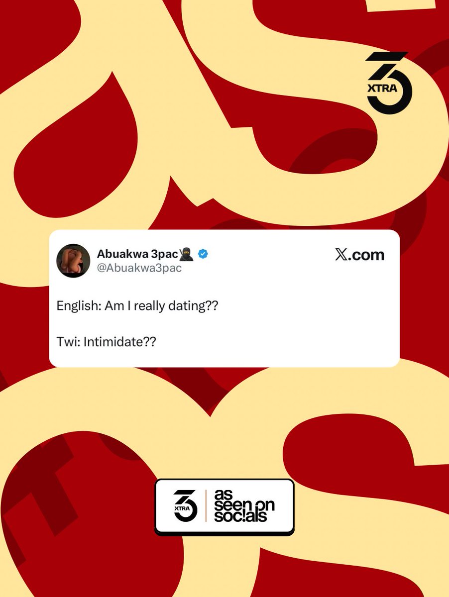 3Xtra_GH's tweet photo. Direct translation ๐๐
#3Xtra #ASOS https://t.co/EHoPhiDka9