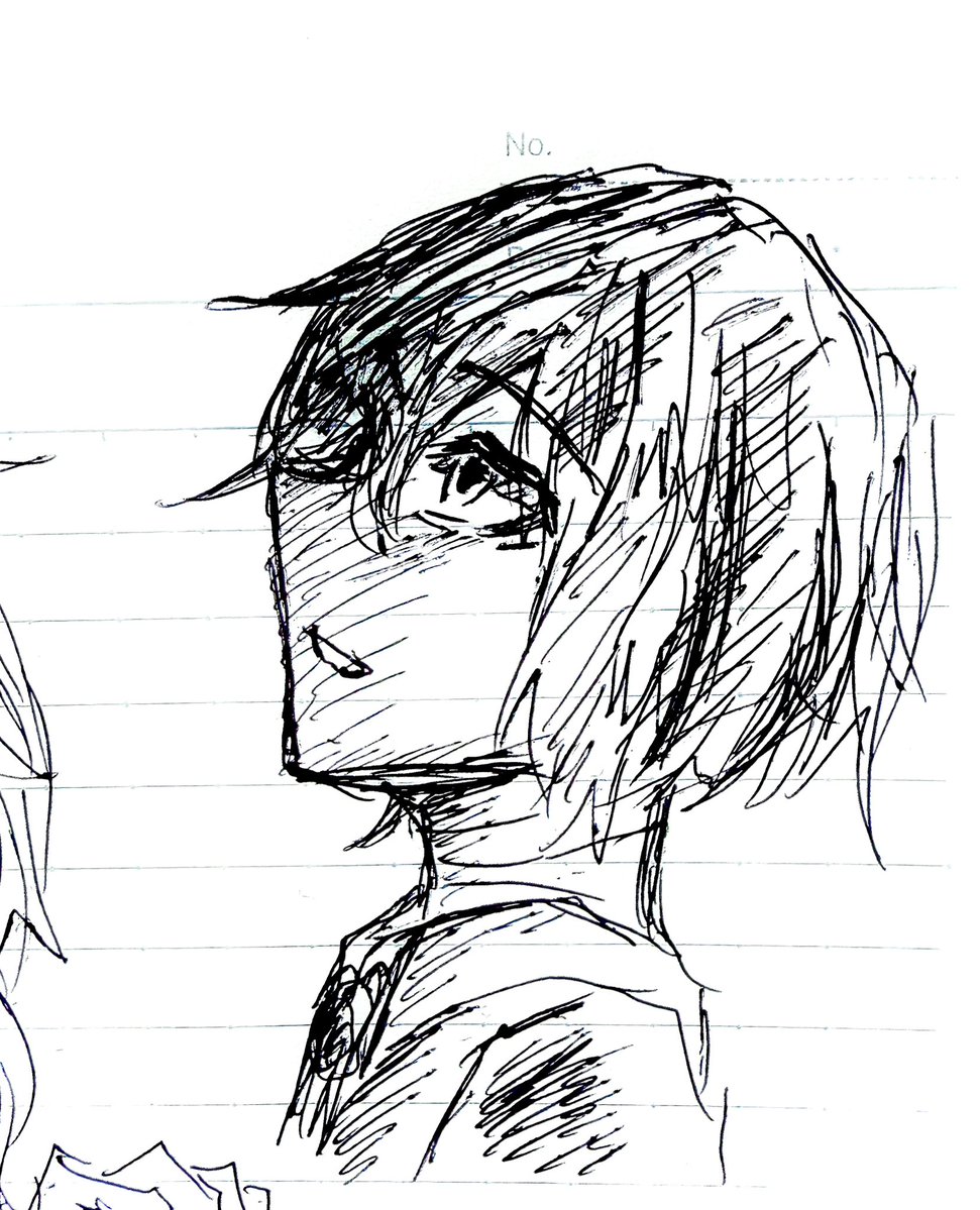 amatsu_ama's tweet photo. ボールペン一発描き楽しい https://t.co/UNBioLN0Mv
