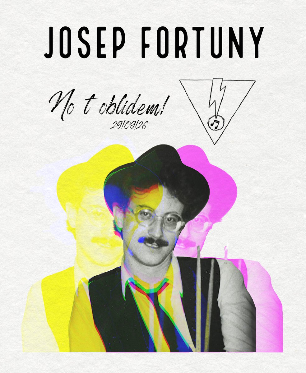 Muntada_Art's tweet photo. Avui, tretze anys sense l'irrepetible Josep Fortuny de la Companyia Elèctrica Dharma.

Vola, Josep. Que ja no ens calen les orenetes a l'estiu per sentir el ressò etern del teu art mediterrani.
T'estimem! ⚡❤️⚡✨

Iniciativa Esteve i Josep Fortuny. https://t.co/QNL6Sw131P