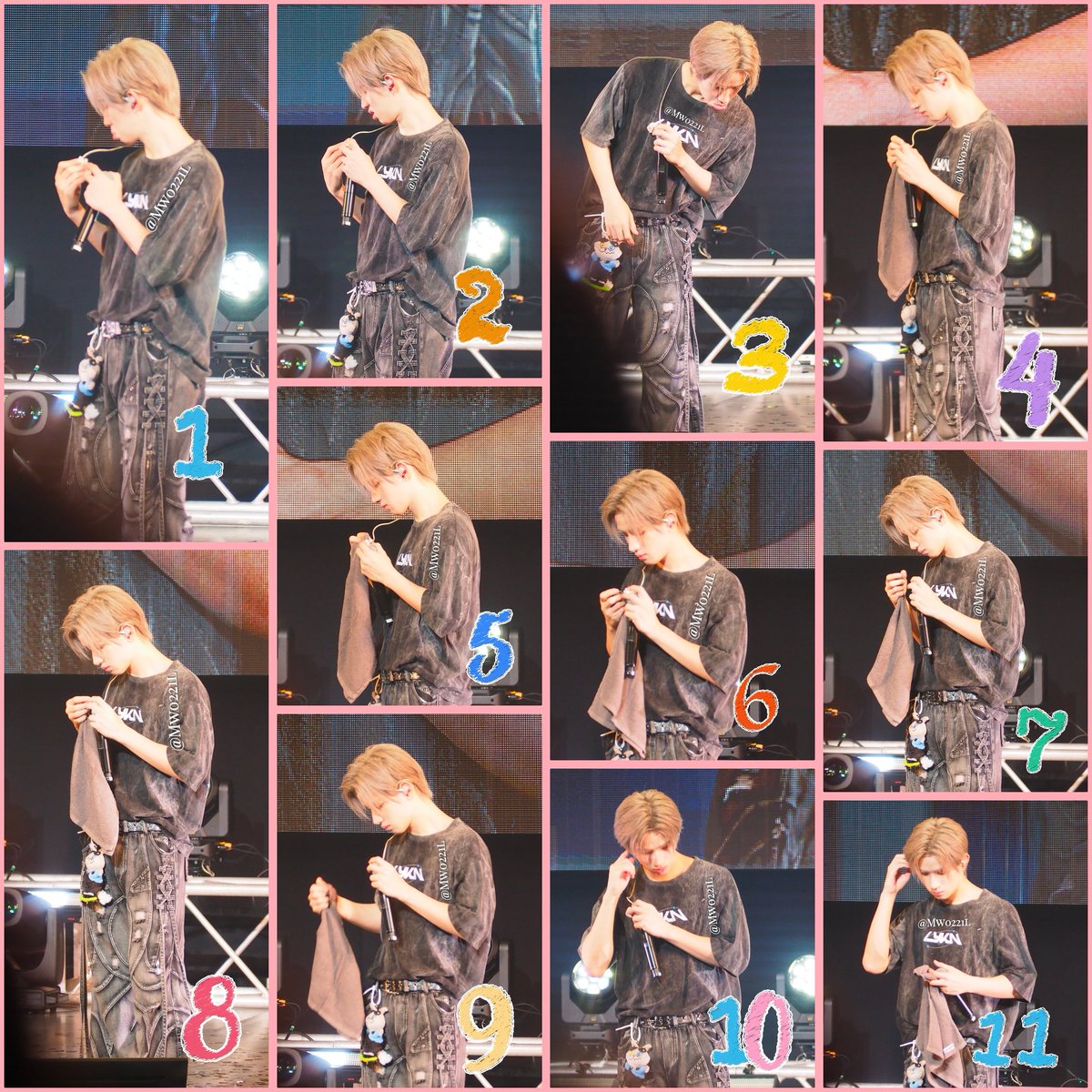 Mw0221l's tweet photo. イヤモニを拭き拭きお掃除するHONG君🩷①
連写してたので流れをまとめてみた🤭
イヤモニを愛でるHONG君🩷も素敵✨
イヤモニはアーティストにとってはとっても大事な道具のひとつだからね☺️

👇DAY1

#LYKNDuskAndDawnxOsaka
#hongshihoshi https://t.co/BiHvd9EMQ9