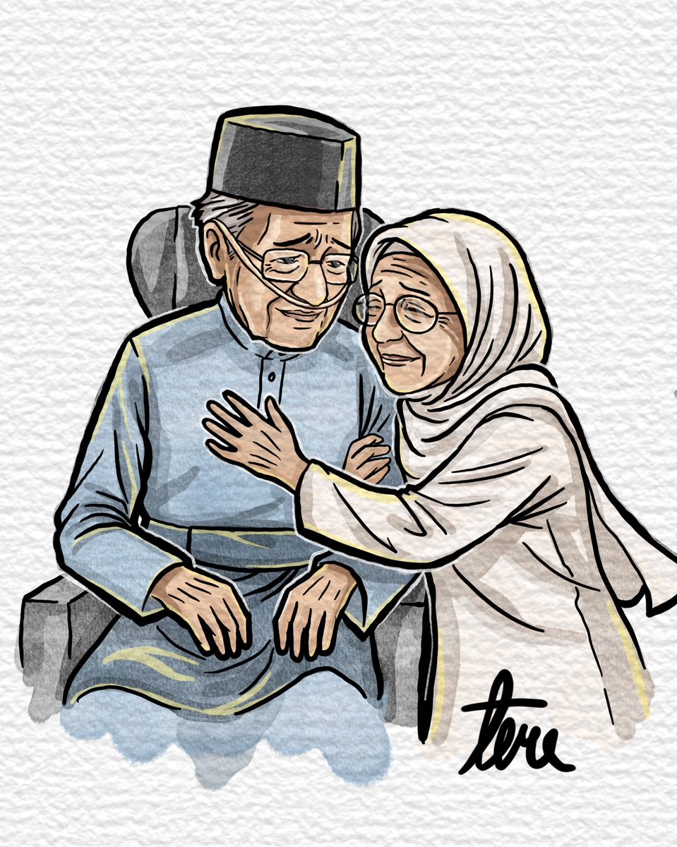 itsteme's tweet photo. Penyatuan dua hati yang membangunkan sebuah negara. Berpisah buat sementara, moga ketemu semula di syurga.

Selamat jalan ke negeri abadi, bonda permata negara, Allahyarhamah Tun Dr. Siti Hasmah Binti Mohamad Ali. 

Semoga Allah mengampunkan segala dosa, menerima segala amal, melimpahkan rahmat-Nya, dan menempatkan beliau dalam kalangan insan yang beruntung di sisi Allah.

Takziah buat Tun Dr. Mahathir Bin Mohamad & keluarga.