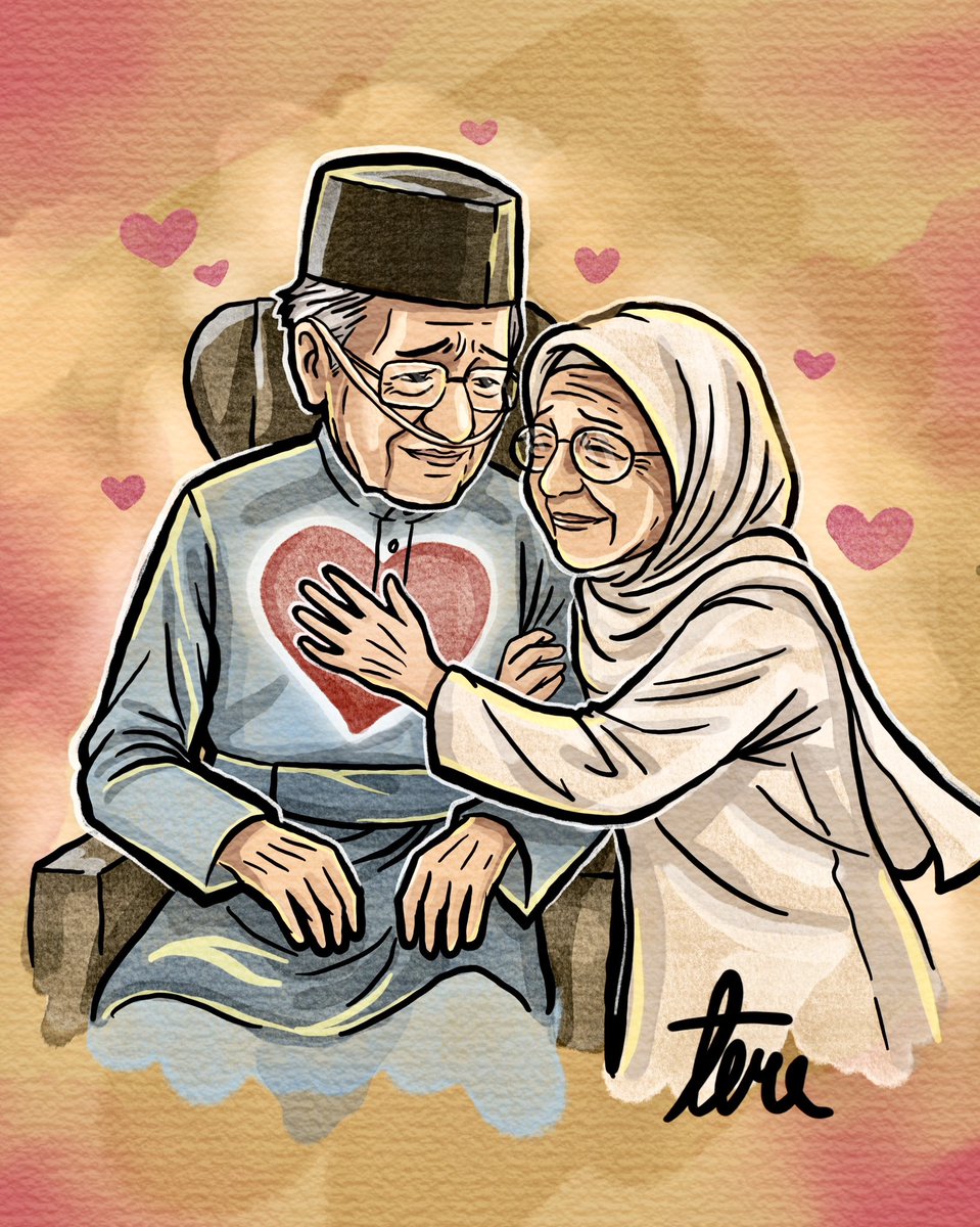 itsteme's tweet photo. Penyatuan dua hati yang membangunkan sebuah negara. Berpisah buat sementara, moga ketemu semula di syurga.

Selamat jalan ke negeri abadi, bonda permata negara, Allahyarhamah Tun Dr. Siti Hasmah Binti Mohamad Ali. 

Semoga Allah mengampunkan segala dosa, menerima segala amal, melimpahkan rahmat-Nya, dan menempatkan beliau dalam kalangan insan yang beruntung di sisi Allah.

Takziah buat Tun Dr. Mahathir Bin Mohamad & keluarga.