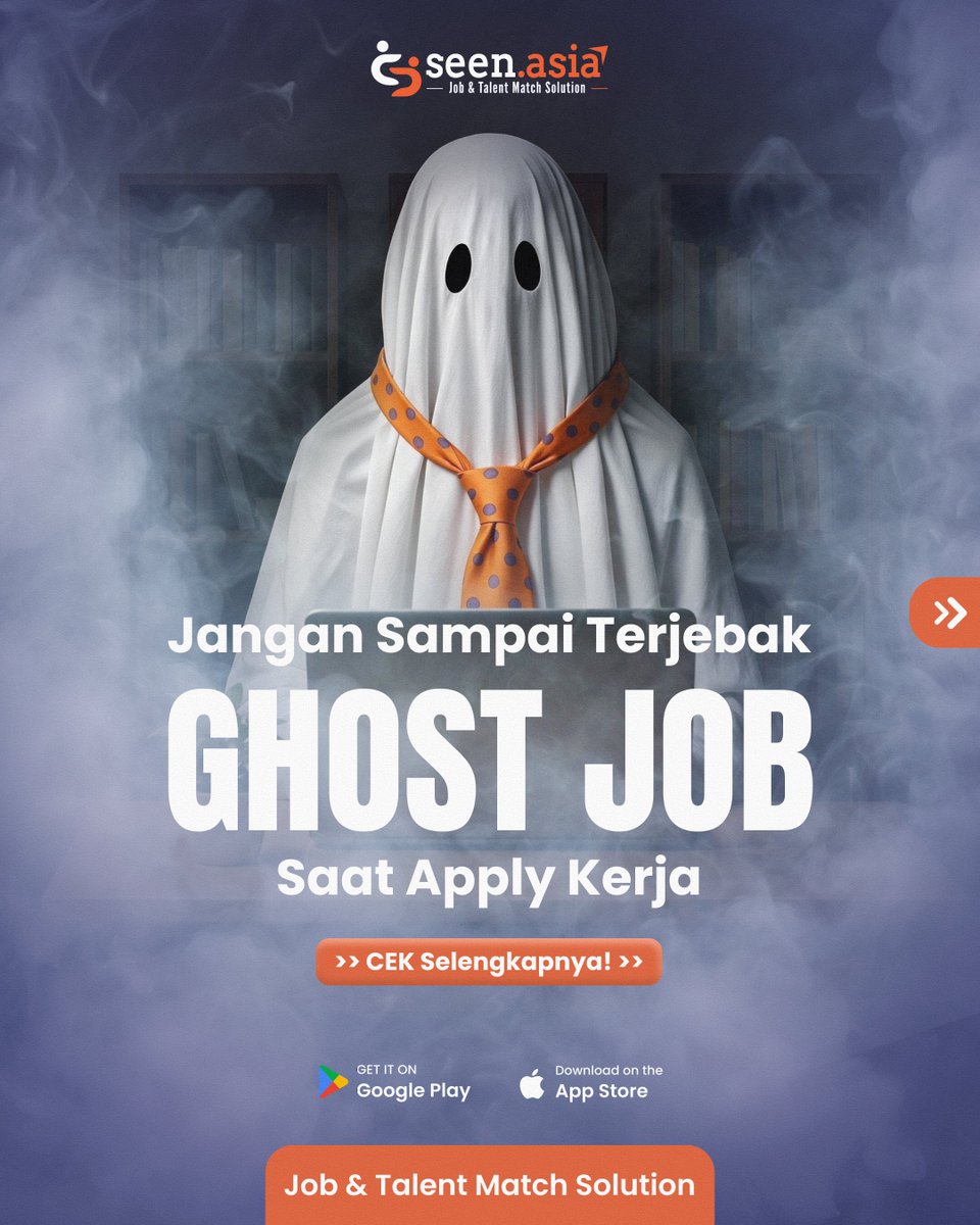 Seen_Asia's tweet photo. Jangan Sampai Terjebak Ghost Job Saat Apply Kerja 👻

Tidak semua loker yang muncul berarti perusahaan sedang aktif merekrut. Kenali ghost job agar waktu apply-mu tidak terbuang. CEK Selengkapnya di bawah ini 👇

SAVE &amp; FOLLOW untuk tips dunia kerja lainnya!😆

Good luck! 🚀 https://t.co/40u2L0n5X9